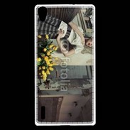 Coque Huawei Ascend P7 Femme glamour quartier de Paris