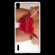 Coque Huawei Ascend P7 Coeur sexy