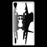 Coque Huawei Ascend P7 Silhouette avion de chasse