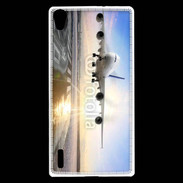 Coque Huawei Ascend P7 Atterrissage d'un avion de ligne