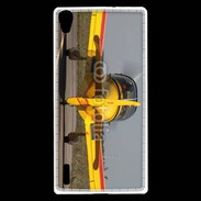 Coque Huawei Ascend P7 Cap 10 jaune sur taxiway