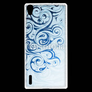 Coque Huawei Ascend P7 Fond tribal bleu