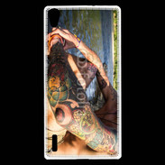 Coque Huawei Ascend P7 Tatouage homme sexy
