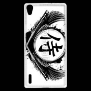 Coque Huawei Ascend P7 Tatouage Samouraï
