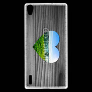 Coque Huawei Ascend P7 Coeur de nature