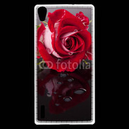 Coque Huawei Ascend P7 Belle rose Rouge 10