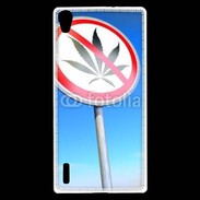 Coque Huawei Ascend P7 Interdiction de cannabis