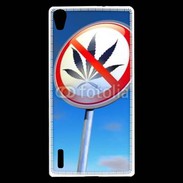 Coque Huawei Ascend P7 Interdiction de cannabis 2