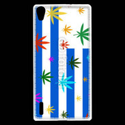 Coque Huawei Ascend P7 Drapeau Uruguay cannabis