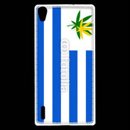 Coque Huawei Ascend P7 Drapeau Uruguay cannabis 2