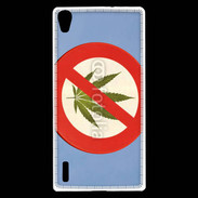 Coque Huawei Ascend P7 Interdiction de cannabis 3