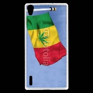 Coque Huawei Ascend P7 Drapeau cannabis 2