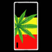 Coque Huawei Ascend P7 Drapeau allemand cannabis