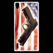 Coque Huawei Ascend P7 Pistolet USA