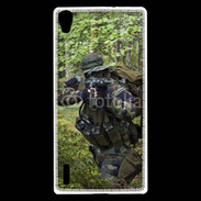 Coque Huawei Ascend P7 Militaire en forêt