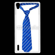 Coque Huawei Ascend P7 Cravate bleue