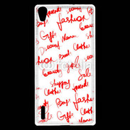 Coque Huawei Ascend P7 Fashion mots