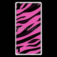 Coque Huawei Ascend P7 Fashion zèbre rose