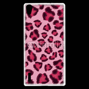 Coque Huawei Ascend P7 Léopard rose