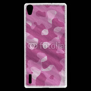 Coque Huawei Ascend P7 Camouflage rose