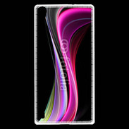 Coque Huawei Ascend P7 Abstract multicolor sur fond noir
