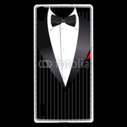 Coque Huawei Ascend P7 Illustration smoking noir rayé