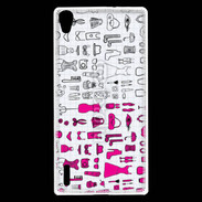 Coque Huawei Ascend P7 Fond fashion rose 3
