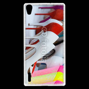 Coque Huawei Ascend P7 Pêle mêle chaussures 2