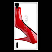 Coque Huawei Ascend P7 Escarpin rouge 2