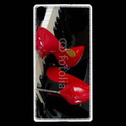 Coque Huawei Ascend P7 Escarpins rouges sur piano