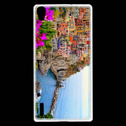 Coque Huawei Ascend P7 Cote italienne fleurie