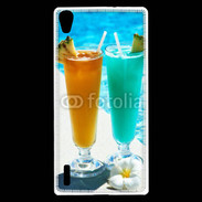 Coque Huawei Ascend P7 Cocktail piscine