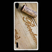 Coque Huawei Ascend P7 Bouchon de bouteille de vin Bordeaux