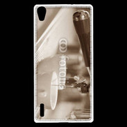 Coque Huawei Ascend P7 Expresso noir et blanc
