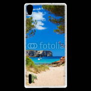 Coque Huawei Ascend P7 Vue de la mer bleue 10