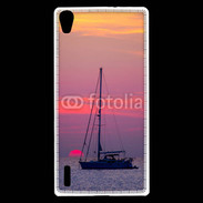 Coque Huawei Ascend P7 Couché de soleil en mer 50