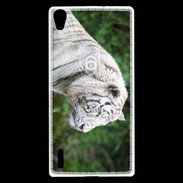 Coque Huawei Ascend P7 Magnifique tigre blanc