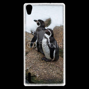 Coque Huawei Ascend P7 2 pingouins