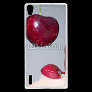 Coque Huawei Ascend P7 Cerise et bouche 3