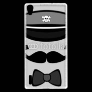 Coque Huawei Ascend P7 Moustache et casquette tête de mort