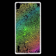 Coque Huawei Ascend P7 Empreintes digitales de couleur