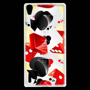 Coque Huawei Ascend P7 Carte et dés en folie
