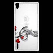 Coque Huawei Ascend P7 Love for music 1