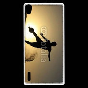 Coque Huawei Ascend P7 beach soccer couché du soleil