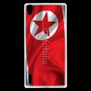 Coque Huawei Ascend P7 Drapeau Corée du Nord