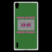 Coque Huawei Ascend P7 Bonus Offensif-Défensif Vert