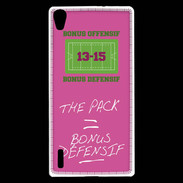 Coque Huawei Ascend P7 The pack Bonus offensif-défensif Rose