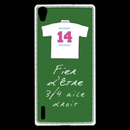 Coque Huawei Ascend P7 3/4 aile droit Bonus offensif-défensif Vert