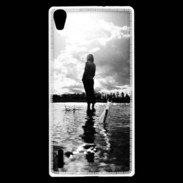 Coque Huawei Ascend P7 Personnage en noir et blanc PR