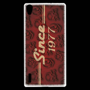 Coque Huawei Ascend P7 Since crane rouge 1977